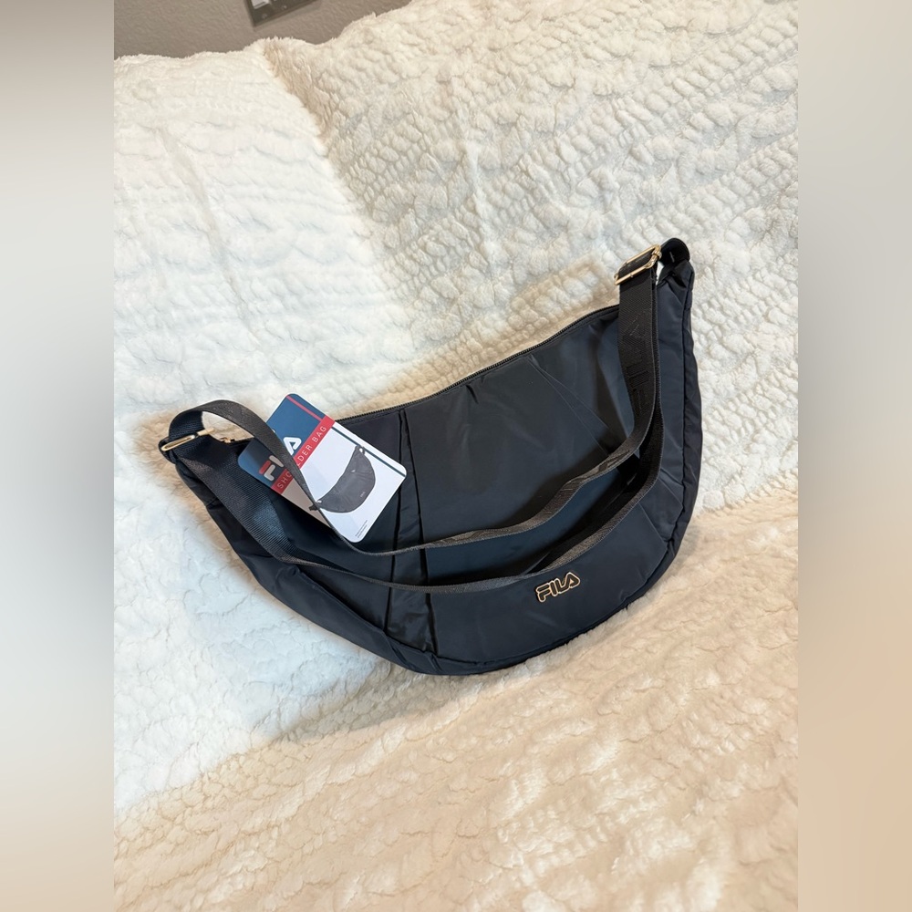 Unisex Sporty Black Shoulder Bag NWT